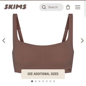 Skims Naked Scoop Bra (S-DD in Umber Color).